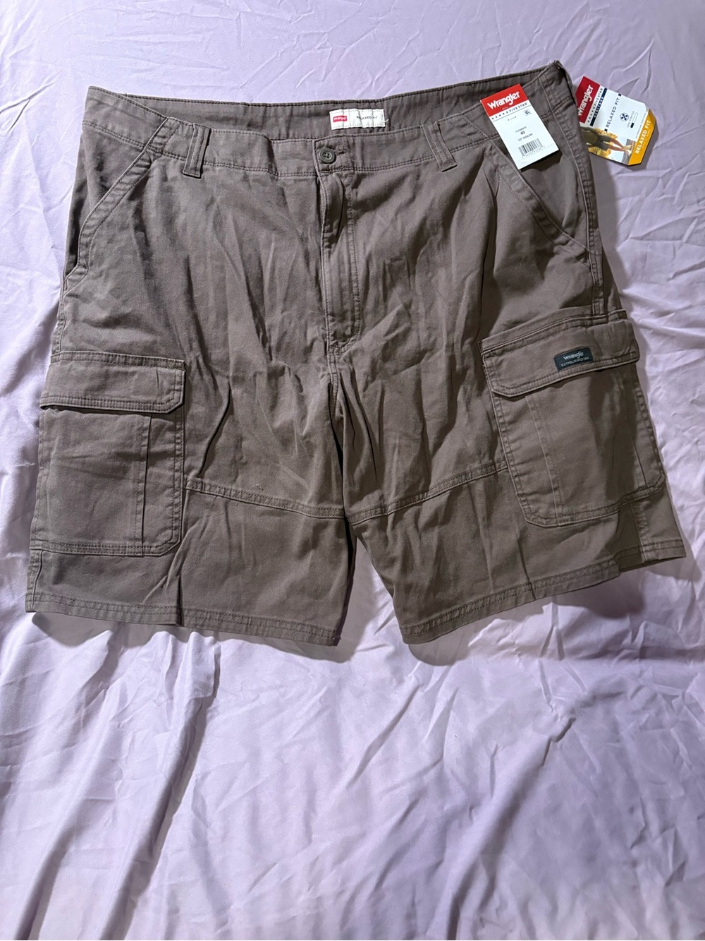 Wrangler Men's Taupe Cargo Shorts